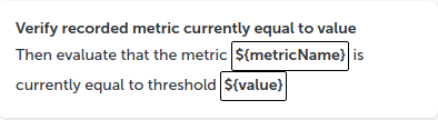 Verify currently equal to value