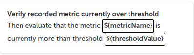 Verify currently over threshold