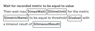 Wait for metric to be equal