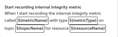 Start Recording Integrity