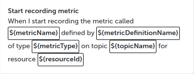 Start Recording Metric