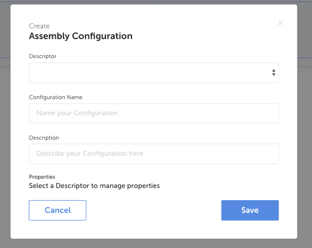 Create Assembly Configuration