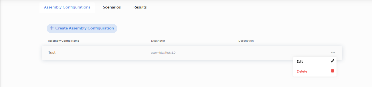 Edit Assembly Configuration