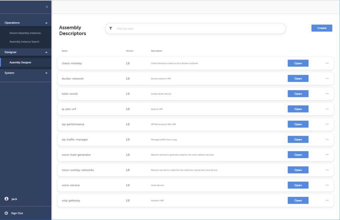 Assembly Descriptors page