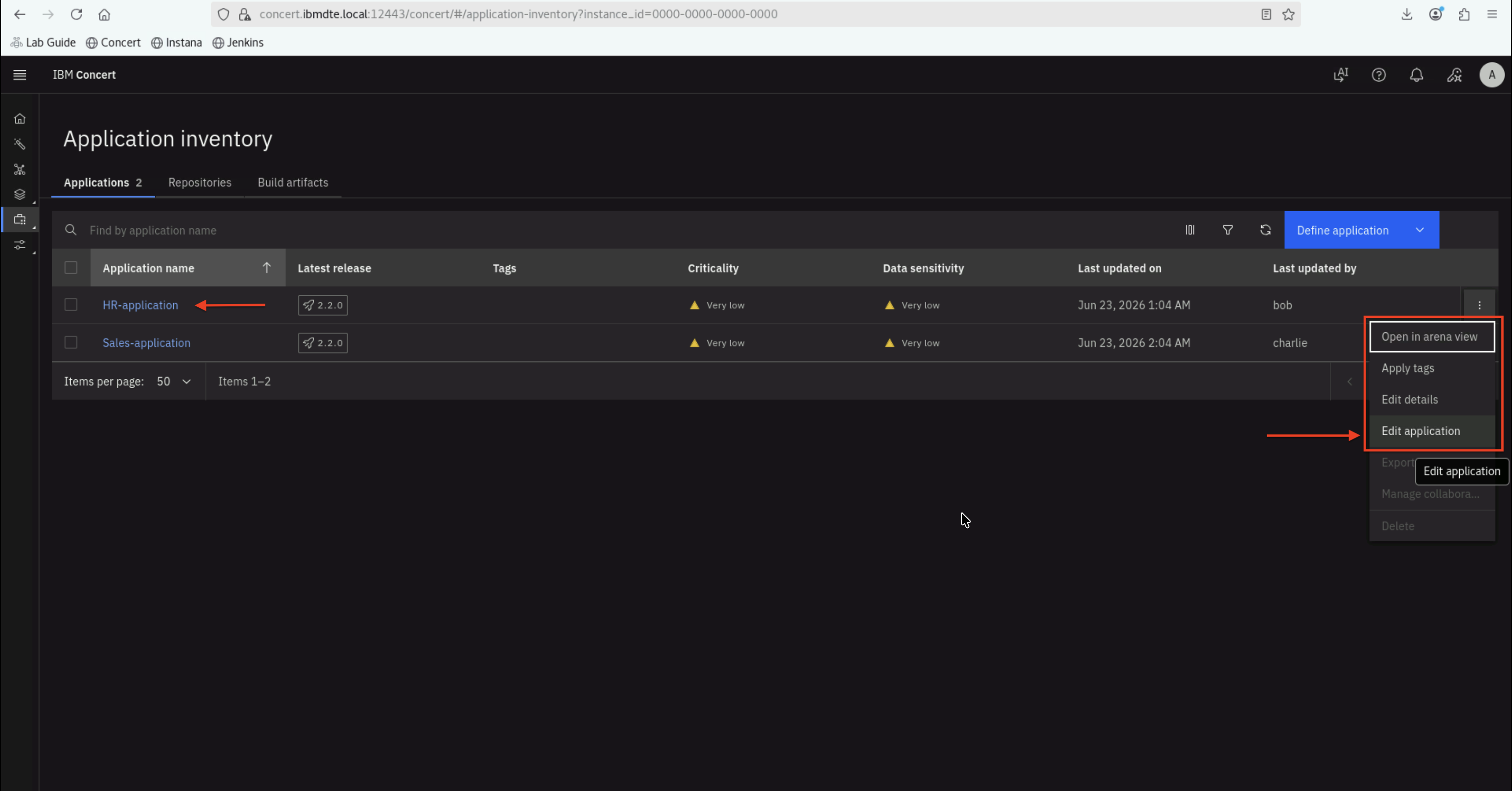 Concert Alice HR application
