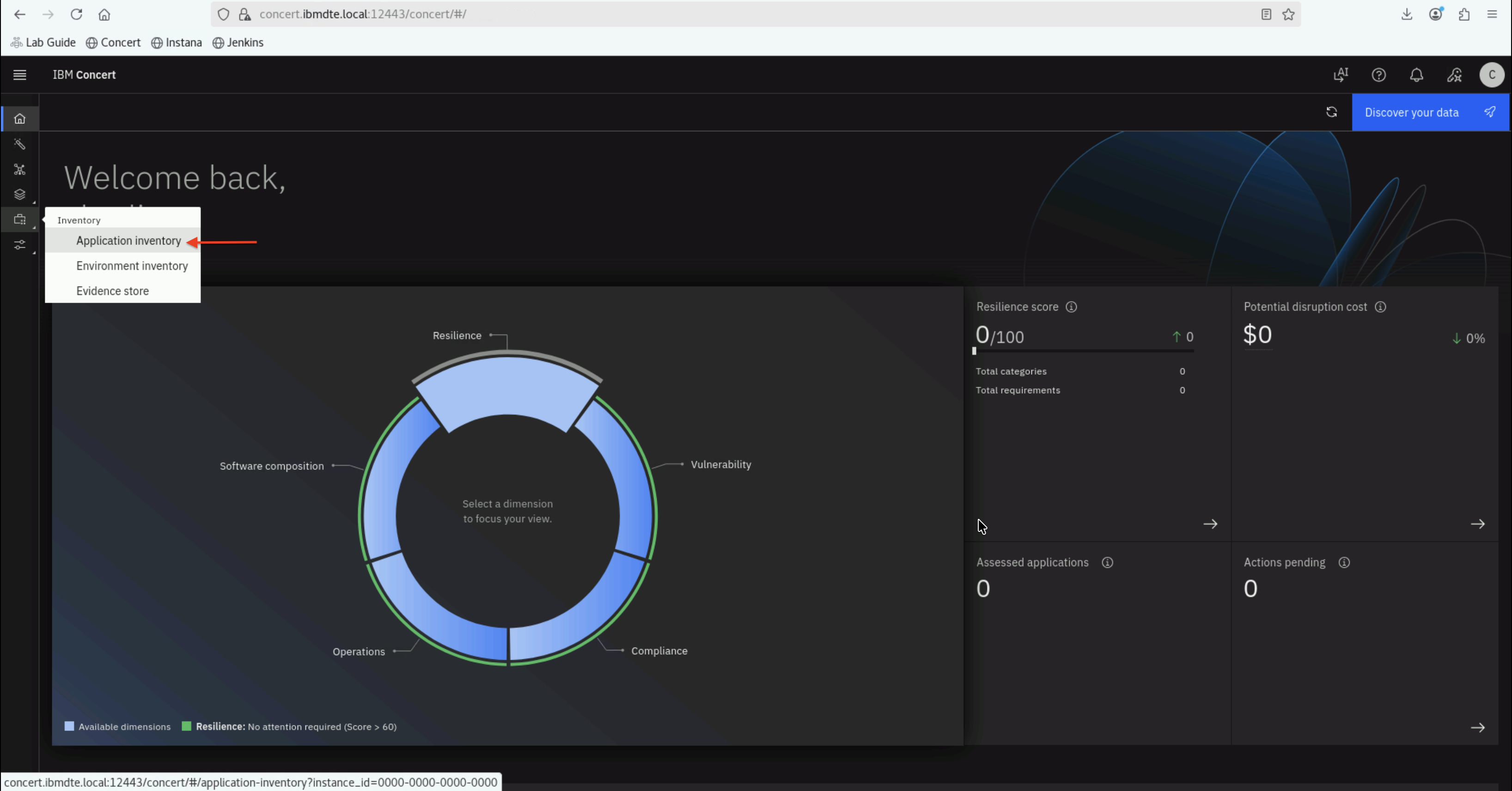 Concert Charlie Application Inventory