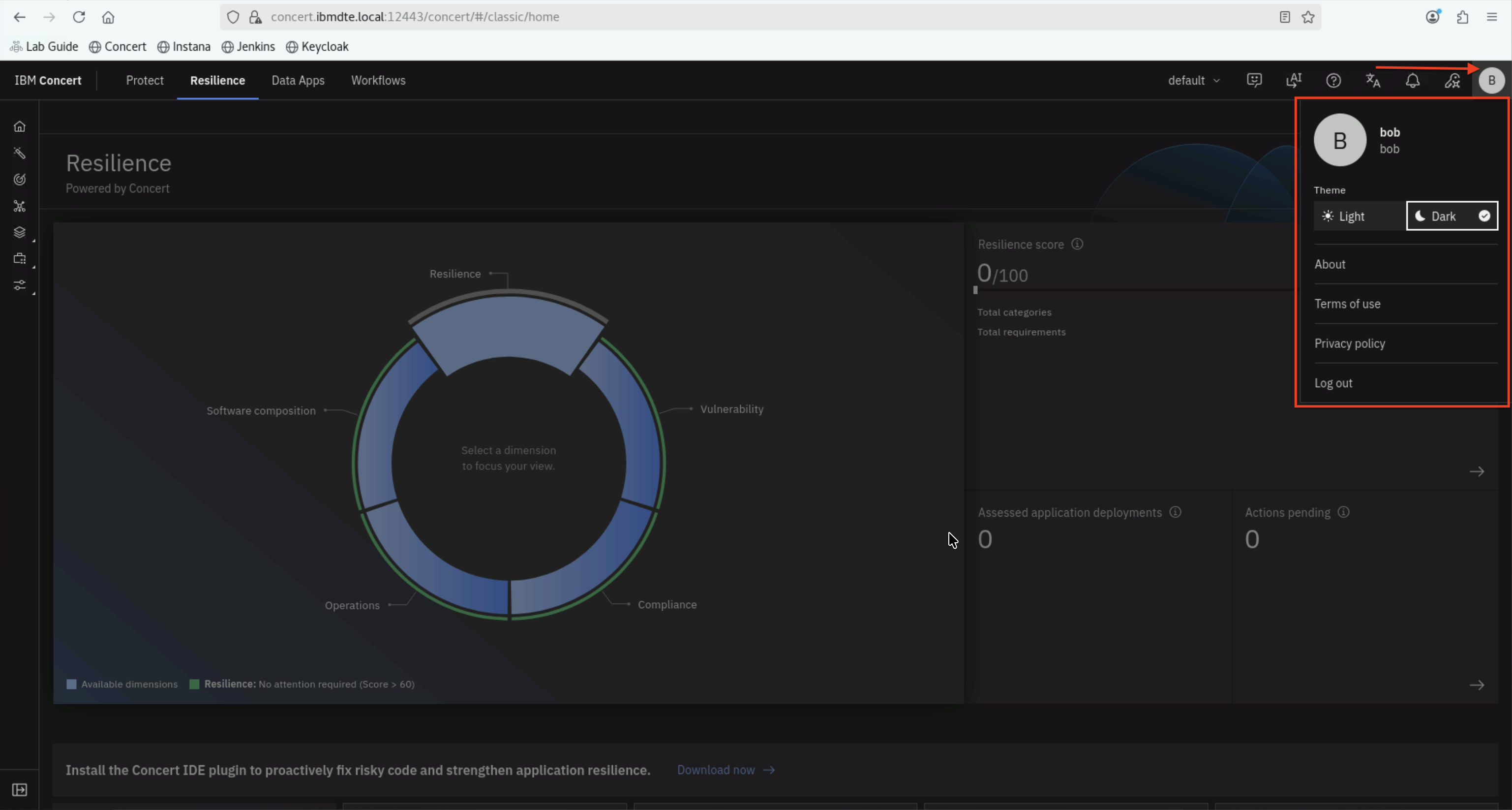 Concert Dashboard - Bob
