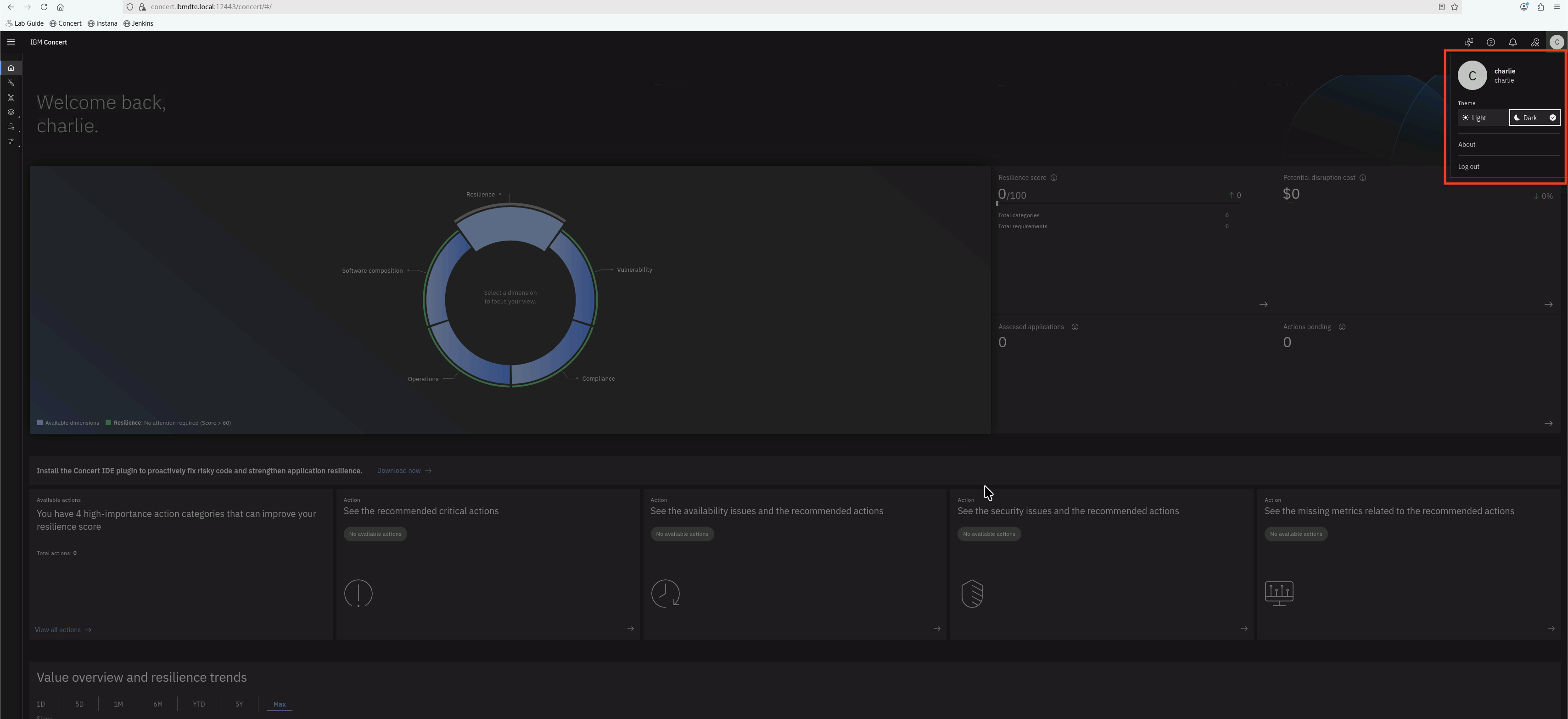 Concert Dashboard - Charlie