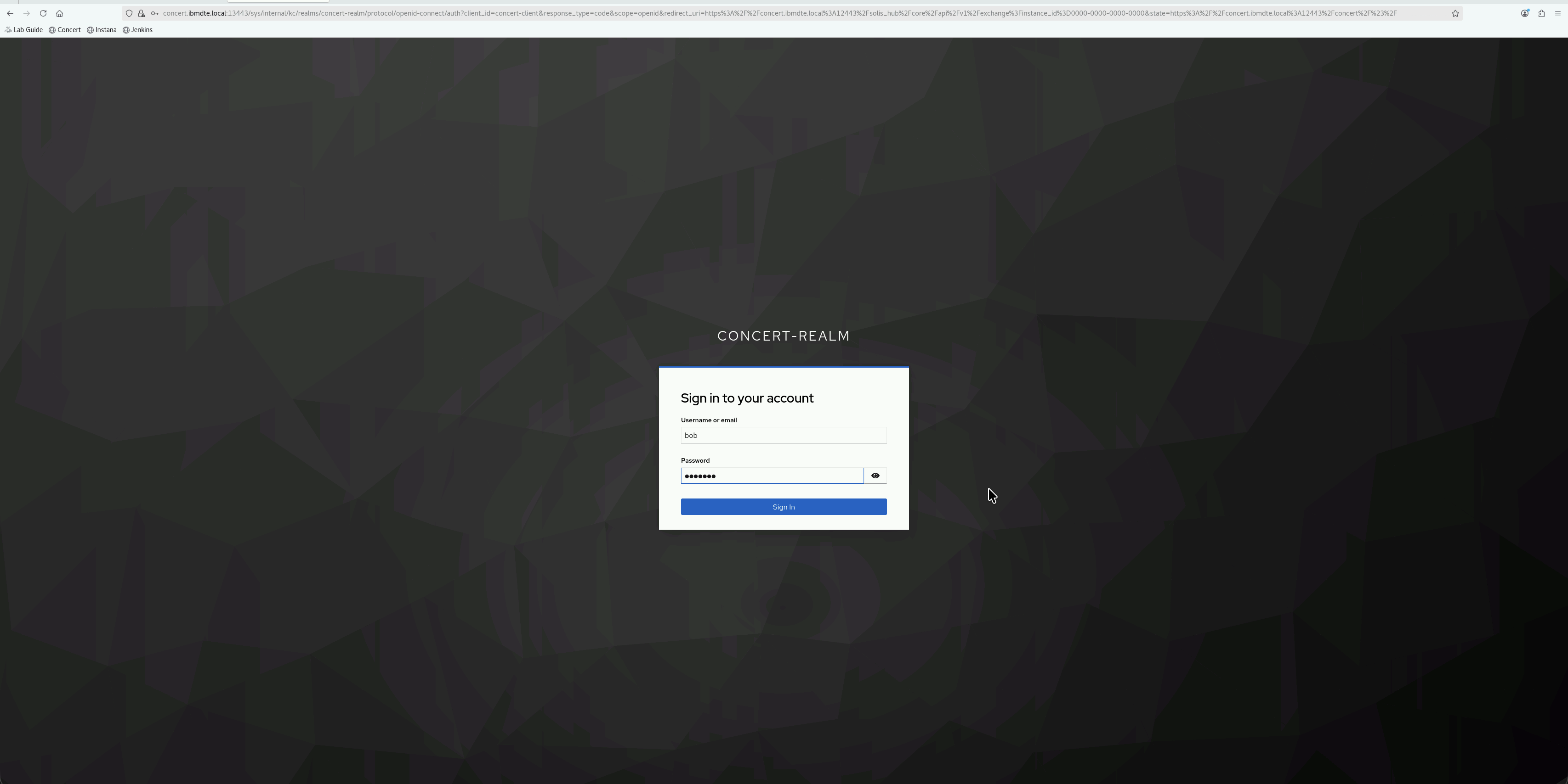 Keycloak Login Page Bob
