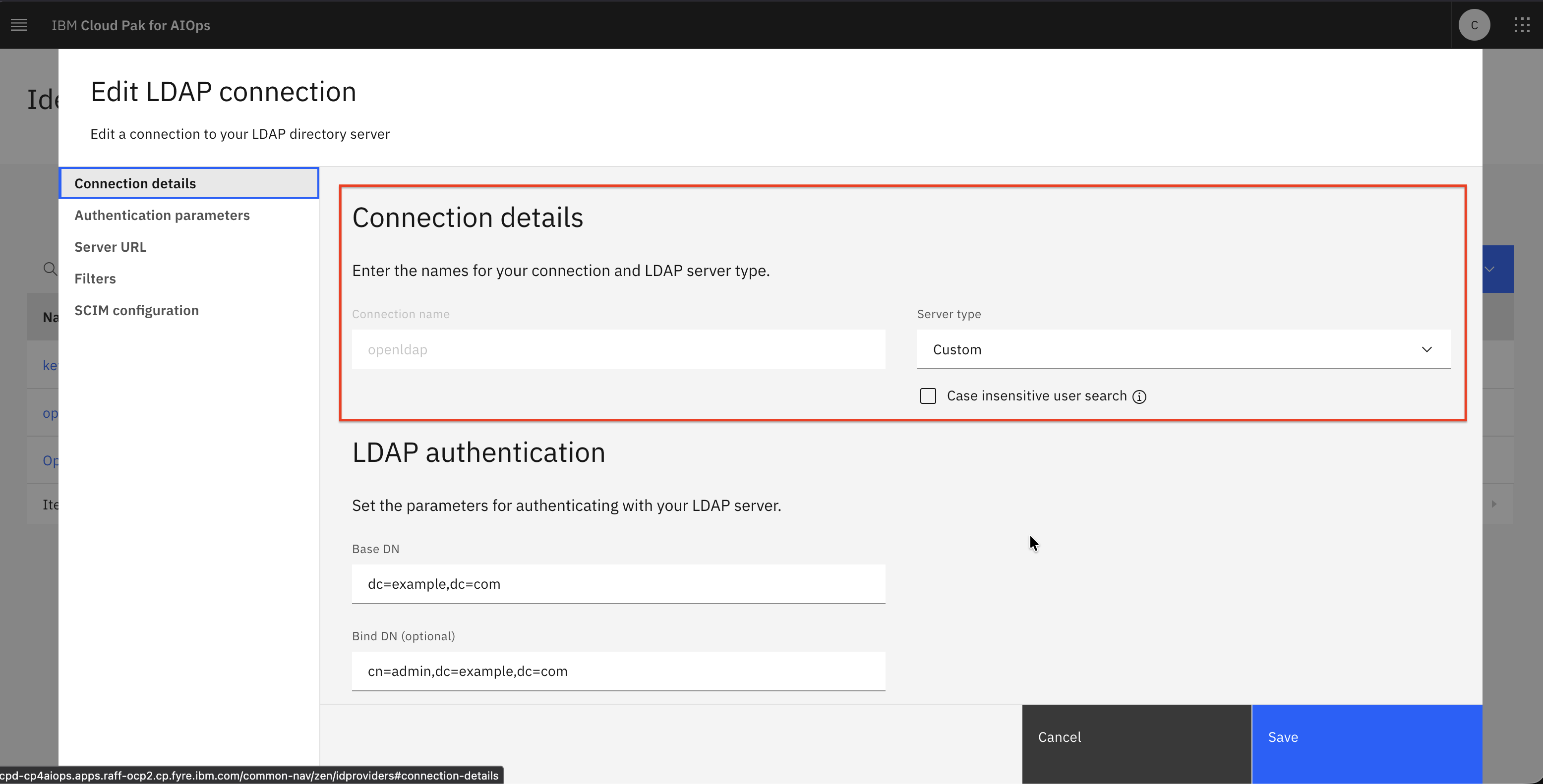 ldap config section 1