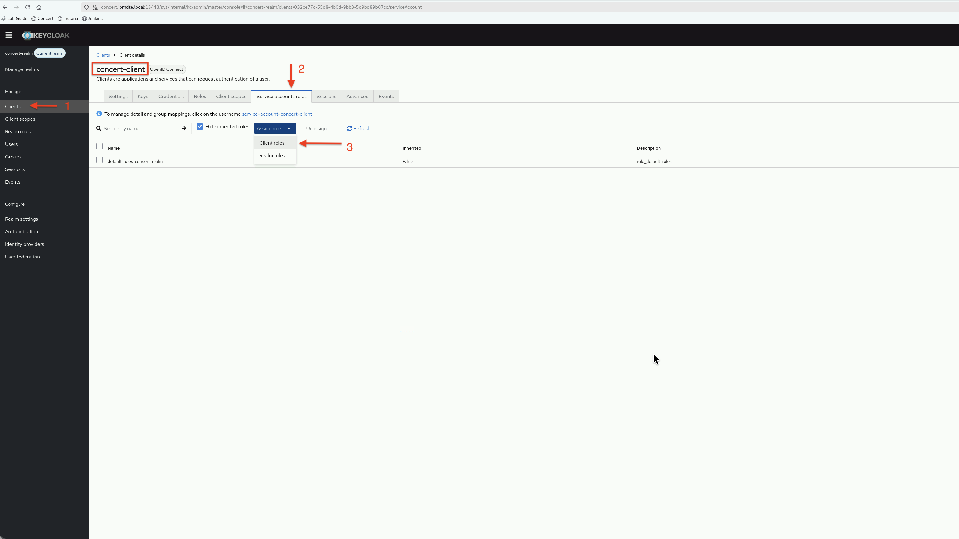Assign Service Account Roles