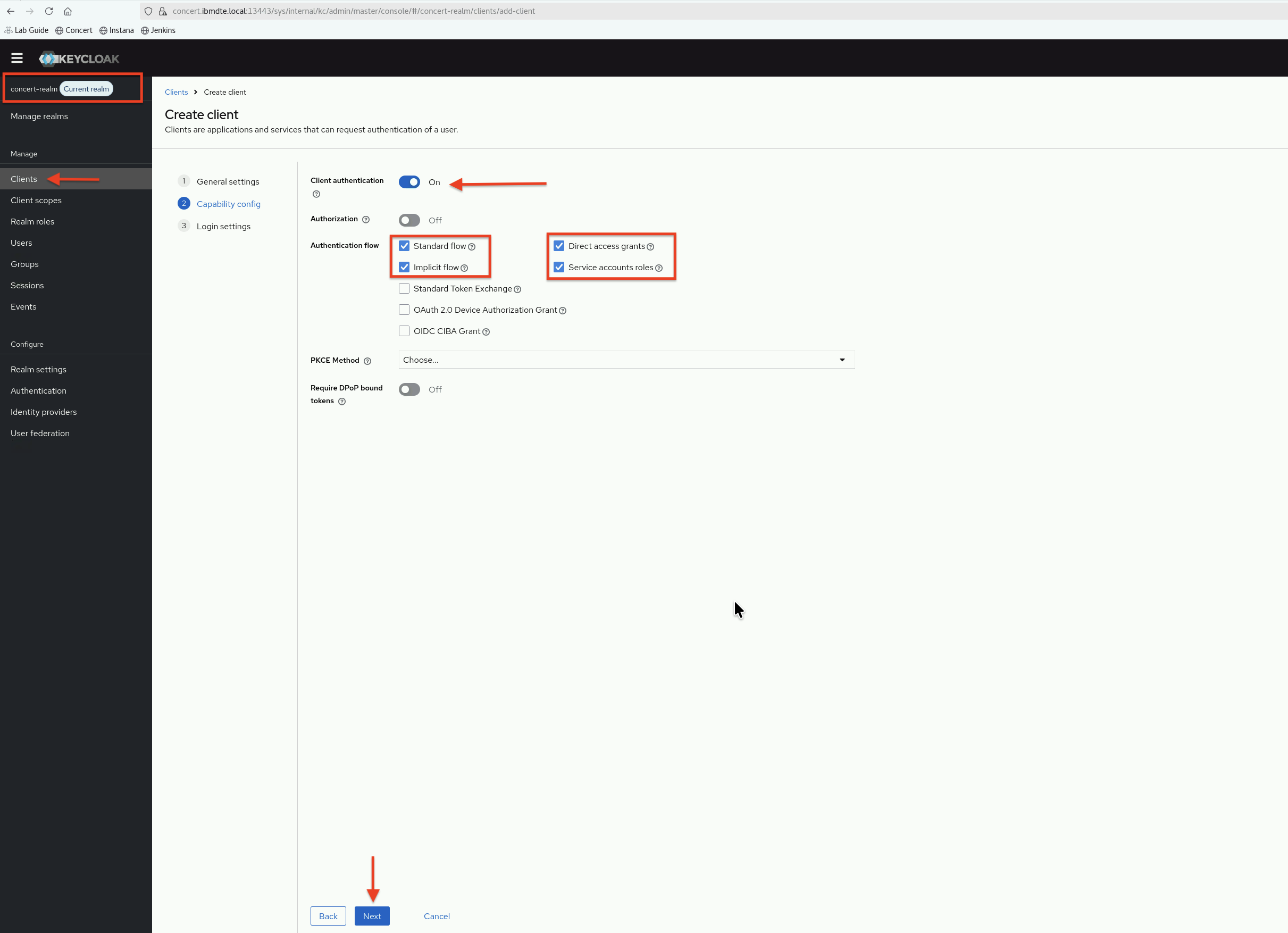 Create Client Capability