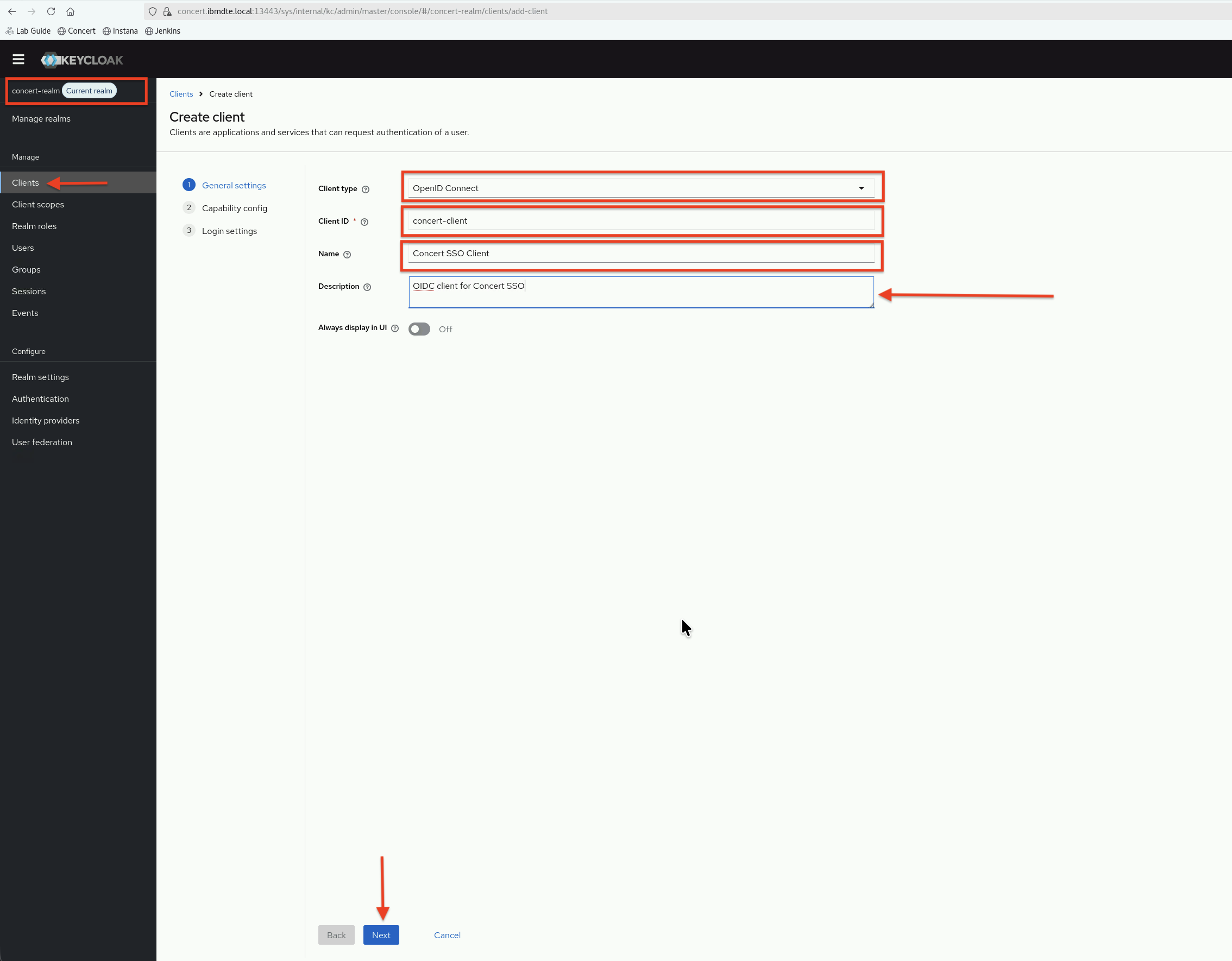 Create Client