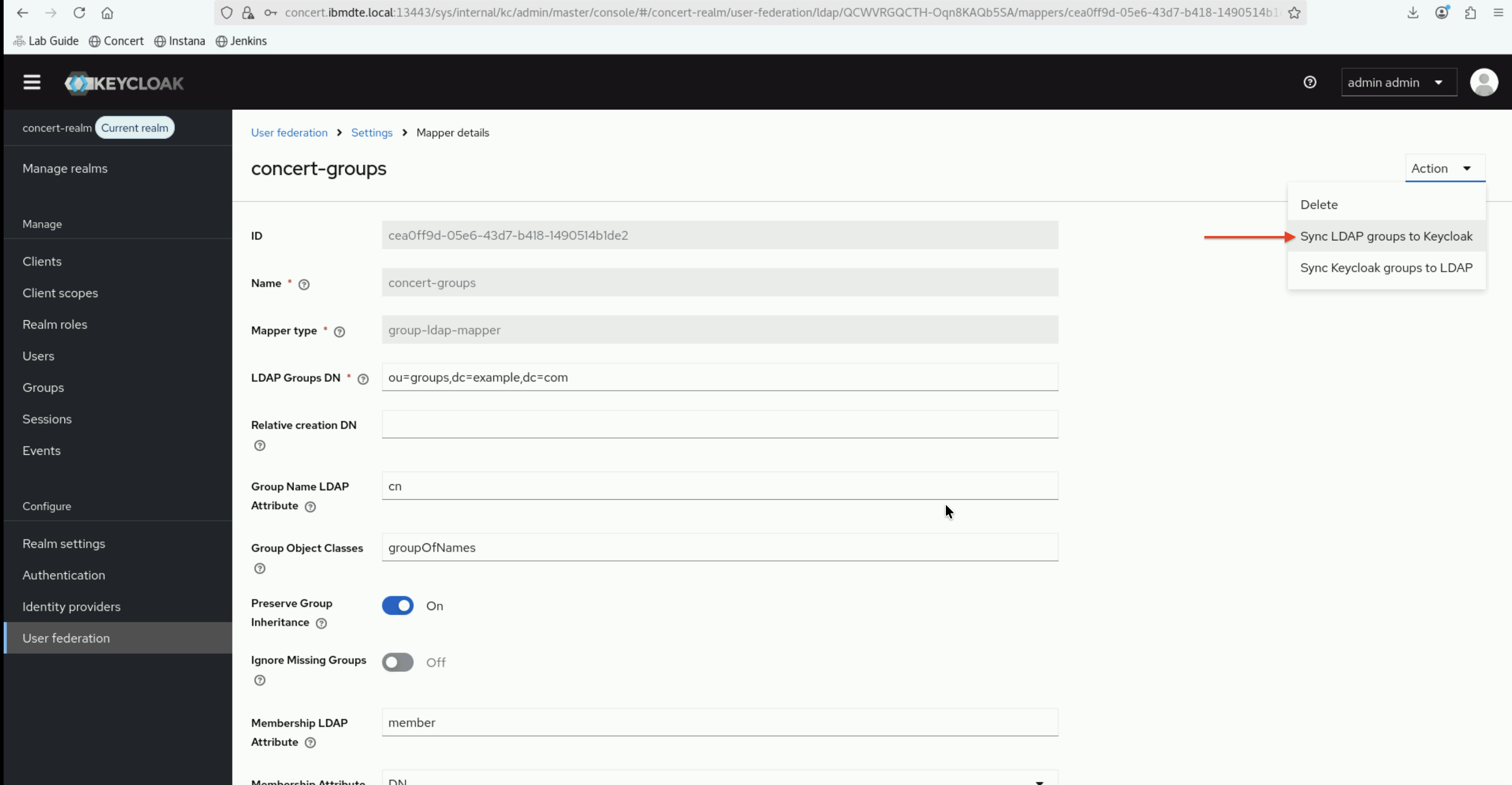Sync Groups