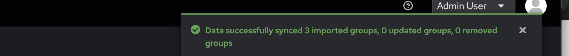Sync Groups Result