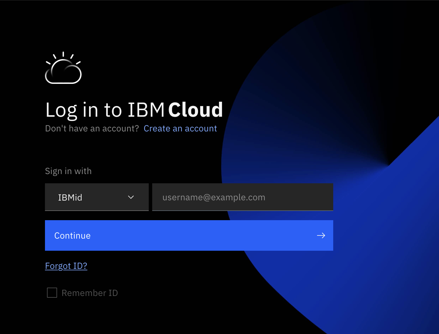 IBM cloud sign up