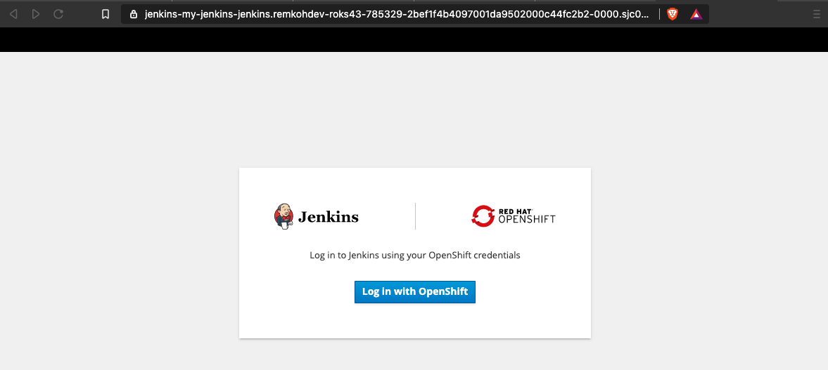 Login with OpenShift
