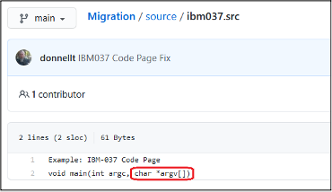 DBB Migration Tool scenario 2, ibm037.src file