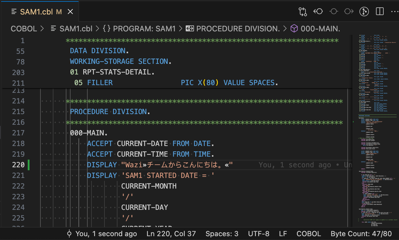 Editing strings with double-byte characters