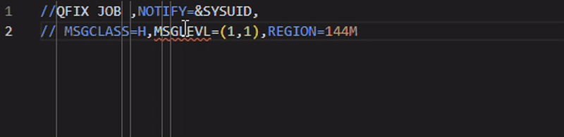 JCL Quick Fix Example