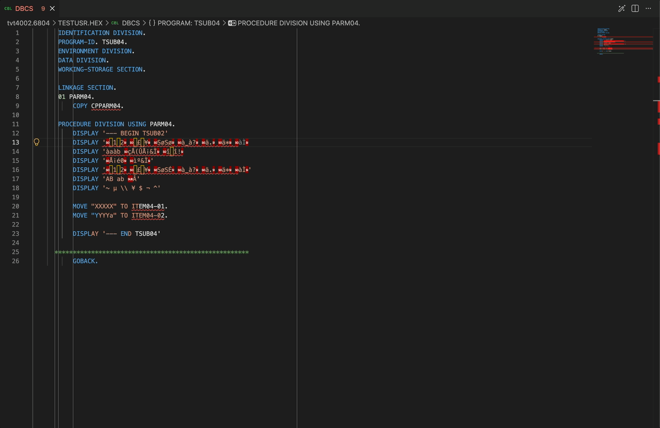 Basic example of editing and a line using the Line Hex Editor.