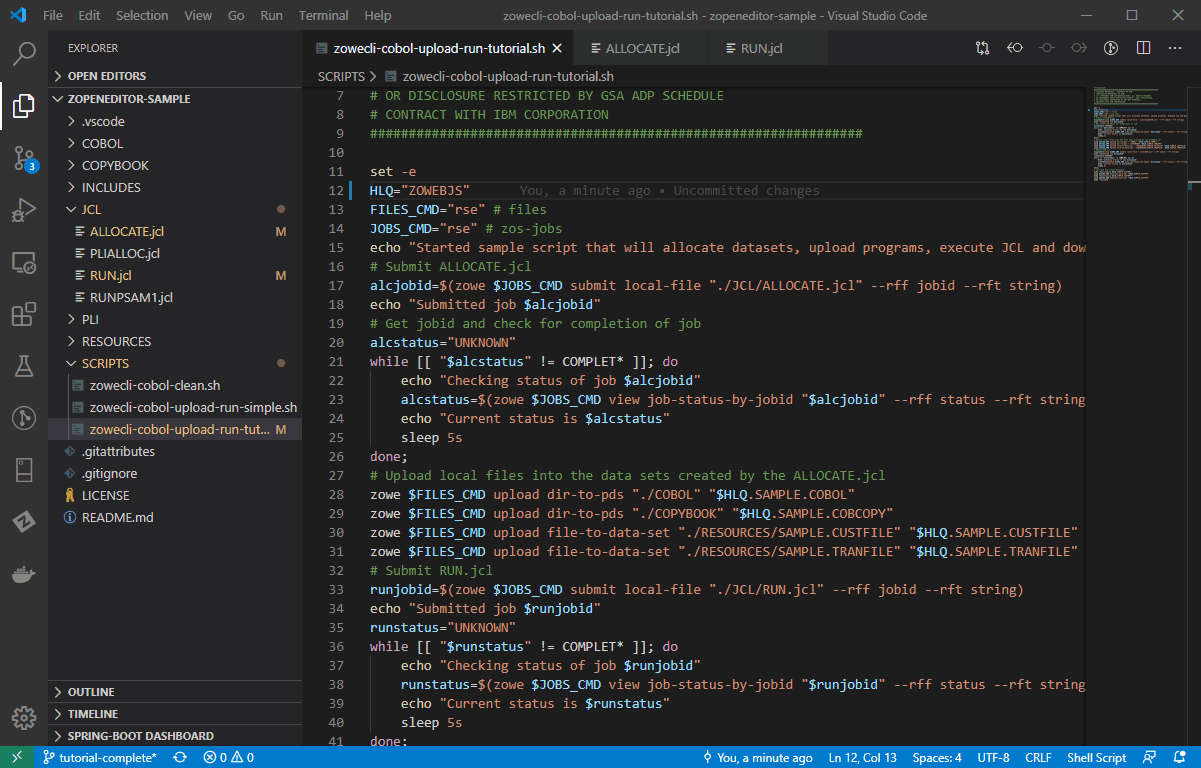 Managing z/OS resources with IBM RSE API Plug-in for Zowe CLI